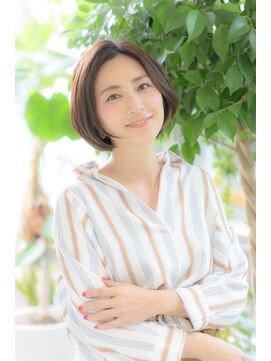 ピエタス ヘアーアンドスパ(PIETAS Hair&Spa) ふわっとナチュラルな大人ショートボブ