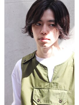 ブークル(boucle) 外ハネメンズボブ