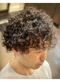 カーリーパーマ・カーリーヘアメンズ・ハードパーマ・Homme2櫻井