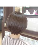 ショートヘアショートボブアッシュベージュブラウン