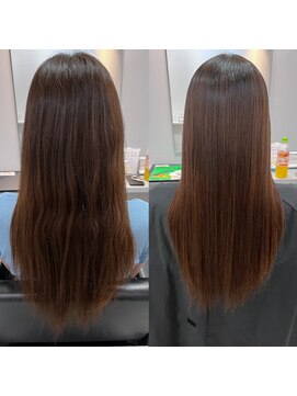 アイディール 心斎橋店(:ideal) 20代30代☆髪に優しい弱酸性縮毛矯正☆柔らかなストレートヘアに