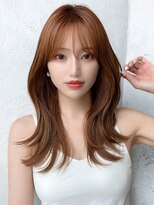 アフロート ルヴア(AFLOAT RUVUA)&nbsp;るなstyle 20代30代40代 韓国風くびれヘア 2way シースルー