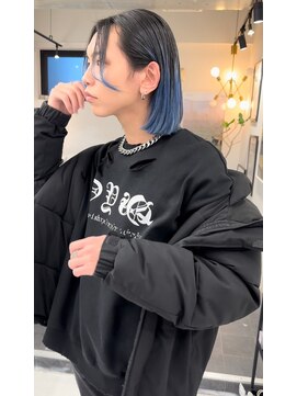 アディション 渋谷(ADITION) 【ADITION渋谷】いさなダブルカラー　ブラック×ブルー