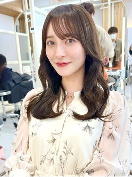 アフロートリノ(AFLOAT Leino) 2wayバング 韓国前髪 シースルー ミディアム くびれヘア　顔周り