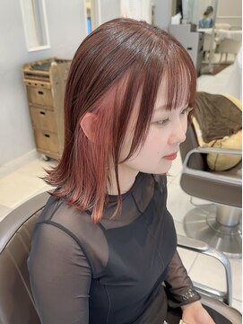 ネオリーブギンザ 銀座店(Neolive GINZA) インナーカラー、イヤリングカラー、アポロチョコ【銀座】