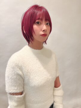 エスアンドエスさかもと イオン高松東店(S&S) ハニーピンクレッド ウルフボブ