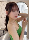 韓国風前髪×レイヤーカット【髪質改善/新宿/レイヤーカット】