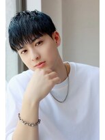 ソイクフ 高田馬場店(SOY-KUFU)&nbsp;MEN'S HAIRアッシュブラックのウルフカルマパーマ