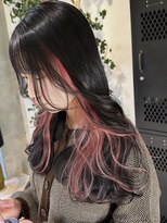 ヲタク(wotaku.)&nbsp;イヤリングカラーピンクダブルカラーインナーカラーケアブリーチ