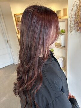 トムヘアーデザイン 楠葉店(TOM HAIR DESIGN) ブリーチなしピンクカラー