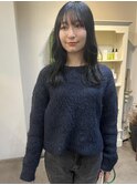透明感たっぷり黒髪!