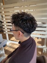 ヘアメイク コモレビ(hairmake komorebi) 【山本智文】黒髪ベリーショートパーマ