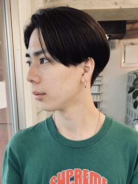 レタッチバイフィフス(RETOUCH by fifth) センターパートカルマヘアニュアンスパーマ韓国シャドウパーマ