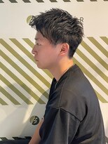 バーバーバー アカバネ(BARBER-BAR AKABANE)&nbsp;男の黒髪短髪アップバング ビジネスマン/清潔感#1