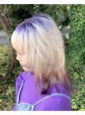 ルーツカラー#ラベンダー#フェイスレイヤー#エンドカラー#豊橋