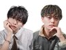 【全員】濃い眉毛は卒業♪メンズカット+眉毛カット(#メンズサロン #メンズ)