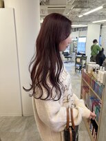 ガーランドウメダ(Garland umeda)&nbsp;【ブリーチなし】ワインレッドカラー♪ Sayaka