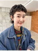 ピクシーショート　パーマ　ベリショ　カール　ピンパーマ