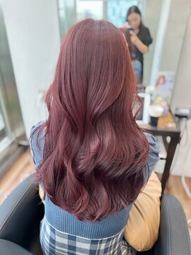 アリスバイアフロート 自由が丘(ALICe by AFLOAT) ブリーチなしダブルカラー◎チェリーピンク【自由が丘】