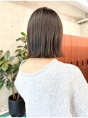 ホワイトグレージュ/デジタルパーマ/チェリーブラウン/栄k49