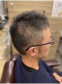 ハチ張り骨格改善似合わせカットビジネスショート刈り上げ