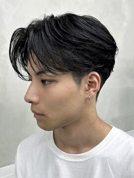 ニコ トウキョウ ヨコハマ(nico) センターパートニュアンスパーマメンズセンターパート