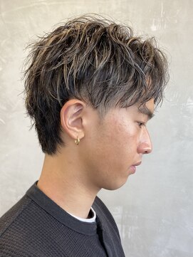 エリマバイフィフス 調布(elima by fifth) 調布メンズパーマセンターパートツイストスパイラルパーマカット