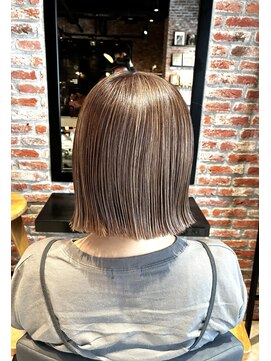オーガニック アトリエ 大宮(organic+atelier) 髪質改善カラー切りっぱなしボブ×小顔効果◎ひし形シルエット