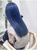 色落ちシルバーのブルーカラー　