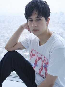 マカロン 会津若松店(macaron) MEN’S HAIR/ブルーブラック/フェザーパーマ/会津78