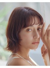 ロエ 博多店(loe) 【loe】ヘーゼルブラウンカラー×ふんわりくびれボブ