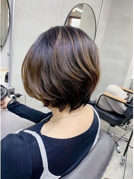 ルーファス メグロ(Ruufus Meguro) 40代50代　前髪なし×前下がりショートボブ　2511