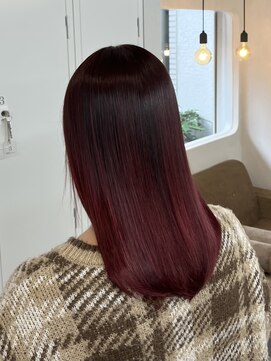 暗髪ロング/髪質改善/武蔵小杉/うる艶/縮毛矯正/新丸子/イルミナ