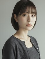 シータ 成増(THETA) 大人コンパクトボブ丸みショート20代30代40代◎前髪あり艶髪成増