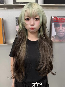 ペレ 梅田(PELE) 着物ヘア/大人ガーリー/ダークアッシュ/似合わせカット/大阪梅田