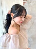 *20代30代40代◎結んだときも可愛い顔まわり前髪カット表参道