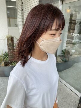 リベッタ(Ribetta) [骨格補正カット]ピンクブラウン/トリートメント