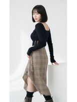 コートフィールエー(CO_T feel.a)&nbsp;黒髪×骨格美カットで叶える大人のモードボブ