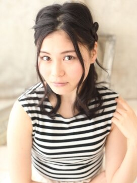 アミ 橋本(amie) セミロング～編みこみアレンジ～艶カール[橋本駅]