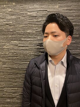 ヒロギンザ 恵比寿店(HIRO GINZA) ツーブロックビジネスショートフェードパーマコンマヘア