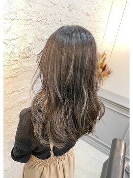 ラム(L'am) ハイライト ウェーブロング