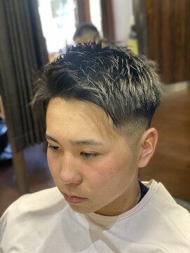 ヒロギンザ 新橋銀座口店(HIRO GINZA) ツーブロフェードアップバングショート