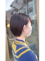 オーガニック リブ 川越(organic+live)&nbsp;２０代３０代大人可愛いアッシュベージュくびれボブ耳掛け透明感