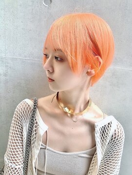 ディア(.eer) 【.eer/ディア】夏オレンジ×ショートヘア×インナーカラー