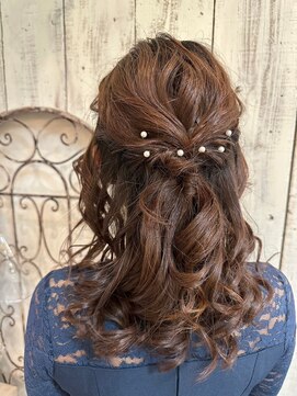 エフィール(afeel) ハーフアップ