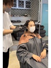 まず薬剤を選定し全体的に塗布していきます☆