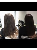 ロングヘア縮毛矯正 髪多い方