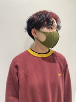 スタイル 茅ケ崎(STYLE)&nbsp;【ハクラ】ハンサムショート ルーツカラー オレンジ 刈り上げ