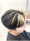 フェイスフレーミング　マッシュ刈り上げ