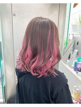 シェリ ヘアデザイン(CHERIE hair design) インナーピンク☆